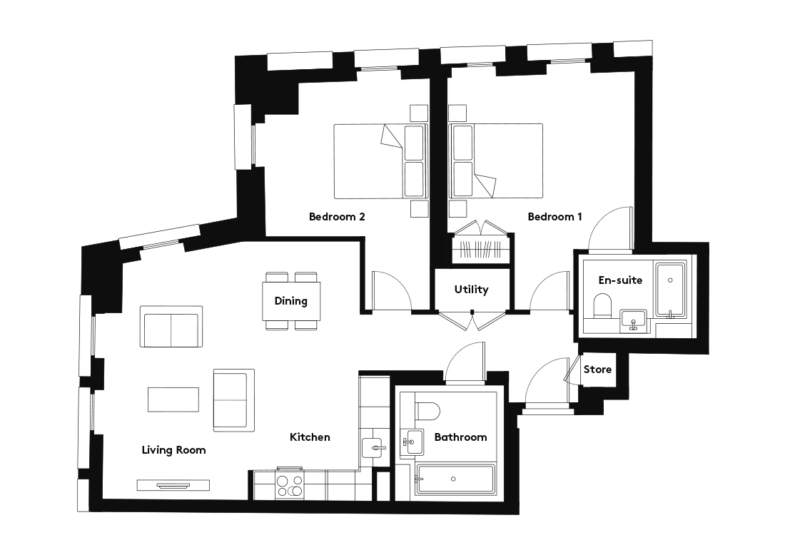 Calico – 802 floorplan