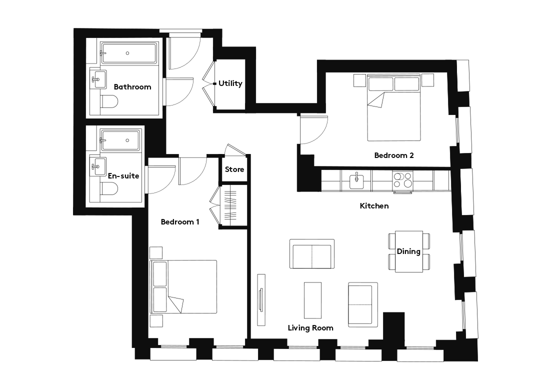 Calico – 203 floorplan