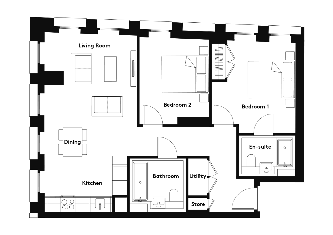 Calico – 407 floorplan